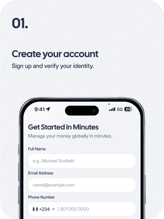 Step 1 — Create your account